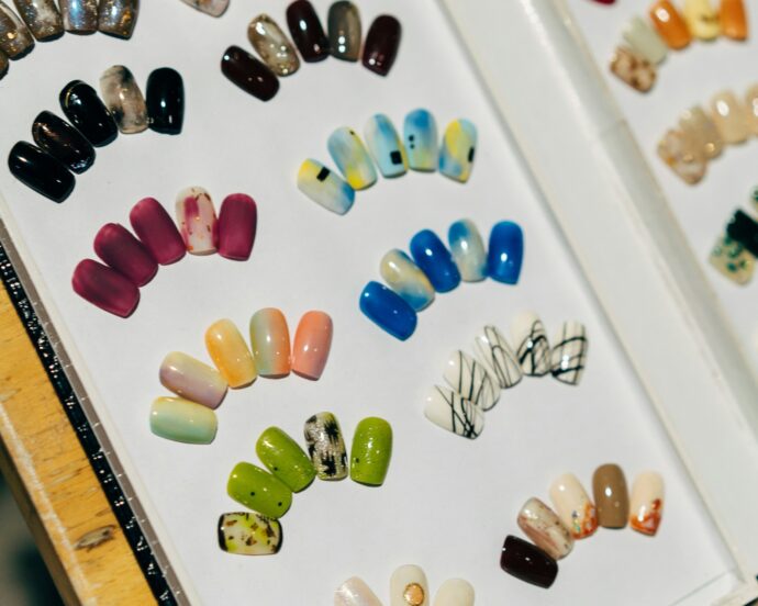 ネイルのデザイン、カラーサンプル