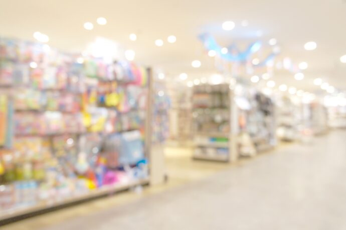 100円ショップの店内の様子