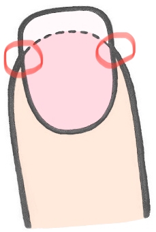 爪ストレスポイントのイラスト