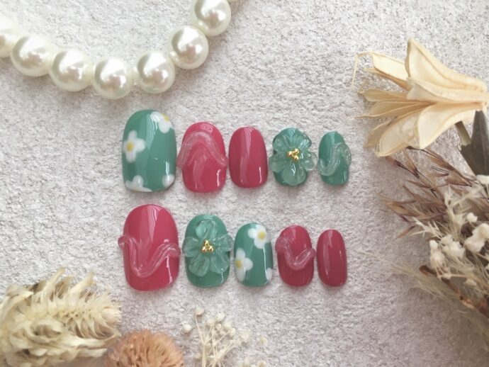 うねうねネイルのネイルチップ