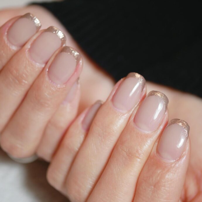 ミラーフレンチネイル